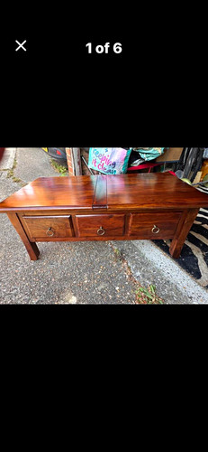 Solid wood chest - wood,