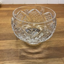 Vintage Clear Cut Glass Rose