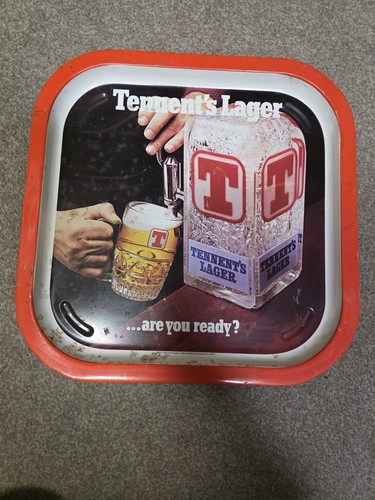 Rare tennent lager tray are - tennent's, 'are