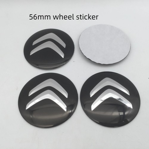 4pcs 56mm black - 3d, citroen