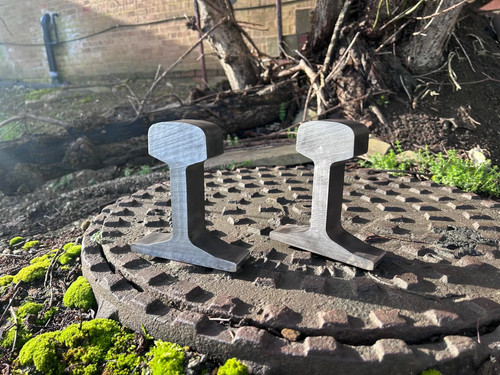 Reclaimed railway book ends - reclaimed,