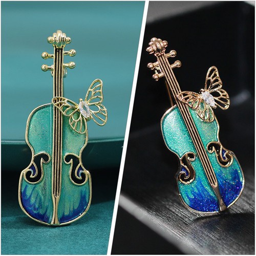 Instrument violin brooch - instrument,