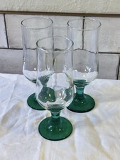 Vtg Hand Blown Heavy Wine