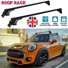 FITS MINI COOPER HATCHBACK ROOF RACK RAIL CROSS BARS HIGH STRENGTH 120CM 75KG UK