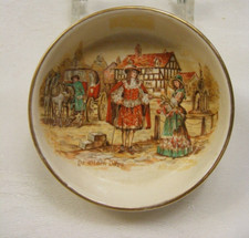 Vintage Porcelain Coaster Pin