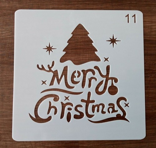 Merry christmas tree - tree, stencil