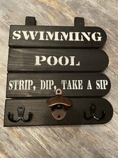 New  Black Wooden Swimming