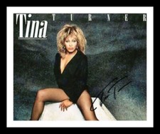 TINA TURNER AUTOGRAPH SIGNED &