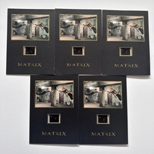 5 x The Matrix 1999 Senitype Film Cell 5"x7" The Gold Edition BUNDLE Joblot Card