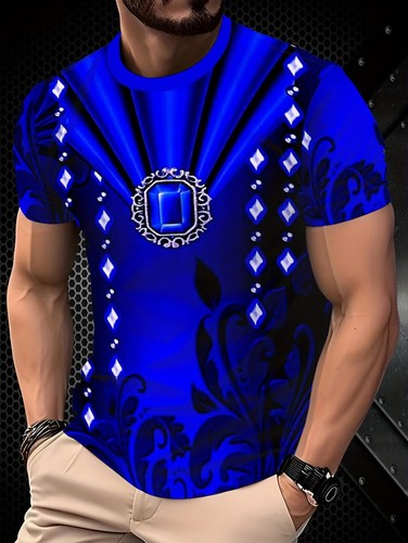 Men print t shirt - 3d,