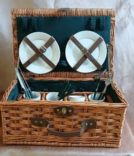 Wicker 4 Piece Picnic Basket