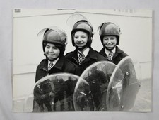 Female Police Riot Gear Metropolitan London 1986 Press Photo
