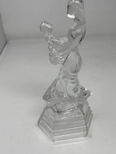 Vintage Royal Crystal Rock (RCR) Mother Child Crystal Glass Figurine Ornament