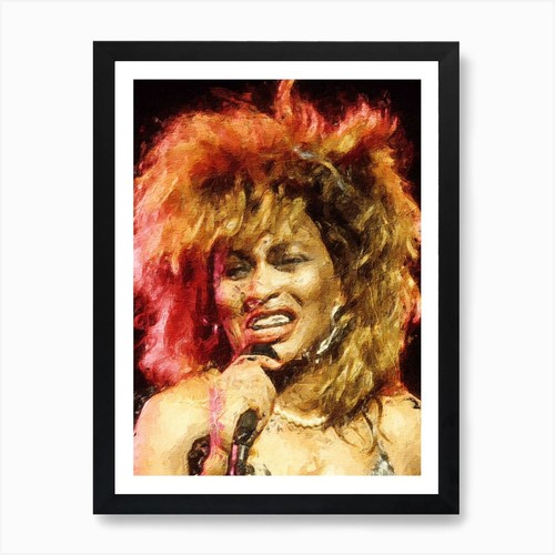 Abstract tina turner - tina, canvas