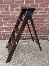 Short Antique Library Ladders