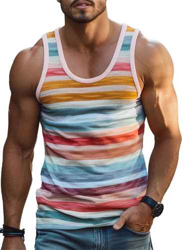 Mens vintage stripe printed - vintage, 3d