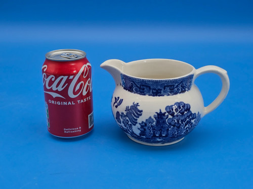 Unmarked blue white - &,