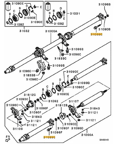 Bolt propeller shaft