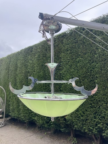 Art deco ceiling light - art,