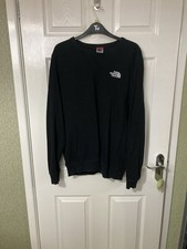 Medium Mens North Face Sweatshirt, Black.