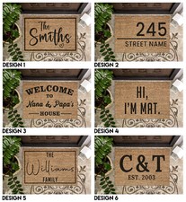 Personalised Welcome Coir Door