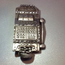 PEWTER $1.00  SLOT MACHINE Pin