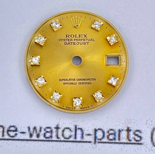 Genuine Rolex Datejust 26mm Lady 69173 Dial Factory Diamond Dial Gold Champagne