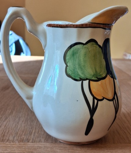 Vintage siltone pottery jug - vintage,