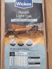 Wickes Navelli light oak laminate flooring 12mm 4x pieces