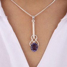 Iolite Gemstone Pretty Silver