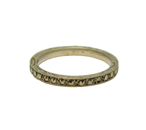 Sterling silver marcasite - silver,