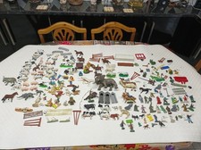 Job Lot Vintage Britains Farm Animals farm Workers ELC Crescent WHAT YOU SEE