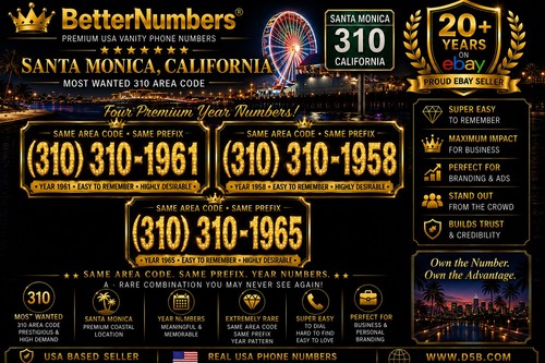 Vanity easy phone number - phone, (310)