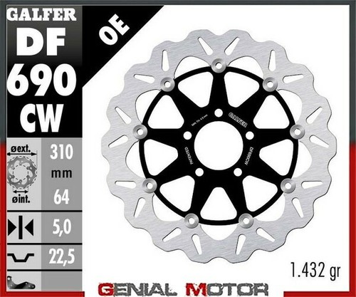 Galfer front brake - front, disc