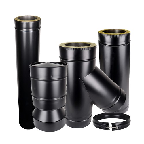 Twin wall flue pipe insulated - flue,