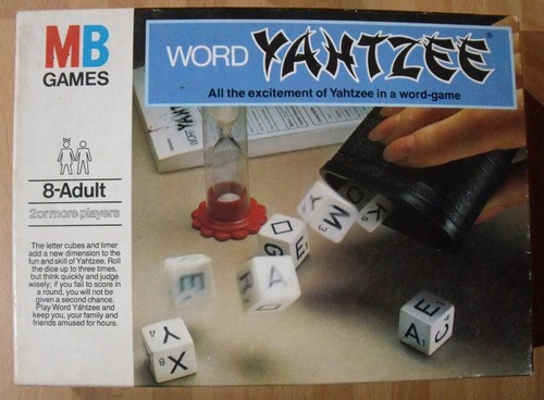 Vintage word yahtzee - word, dice