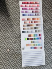 DMC Mouline Stranded Cotton Embroidery Floss Thread Six-Strand colour chart 