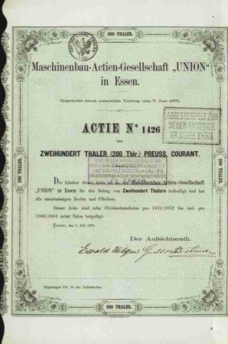 Maschinenbau union 1871 - union,