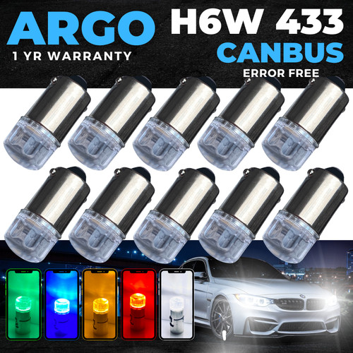 H6w bax9s 433 led - bax9s, side