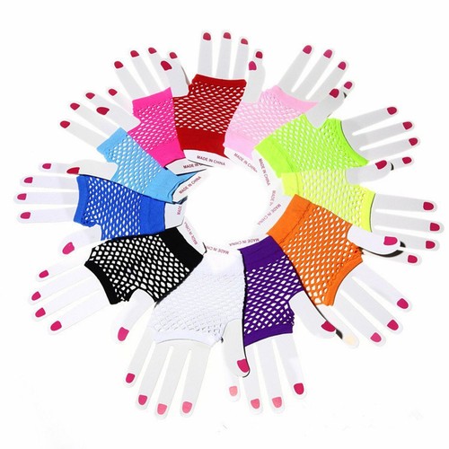 Short fishnet gloves - fishnet,