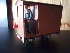 Garden Railway 32mm gauge Kit built Brake Van Including Guard/Brakesman