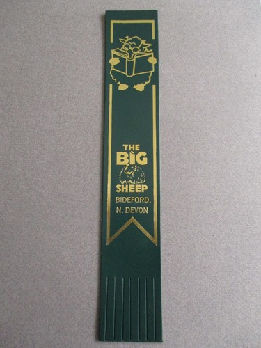 Leather bookmark bideford - leather,