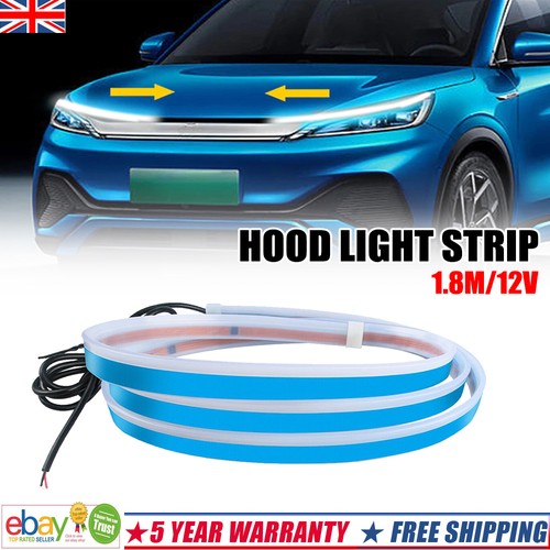 180cm flowing car led drl - flowing, hood