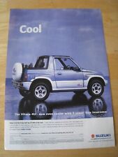 COOL VITARA 4U SUZUKI 3 DOOR SOFT TOP VEHICLE 1999 ADVERT A4 FILE 27