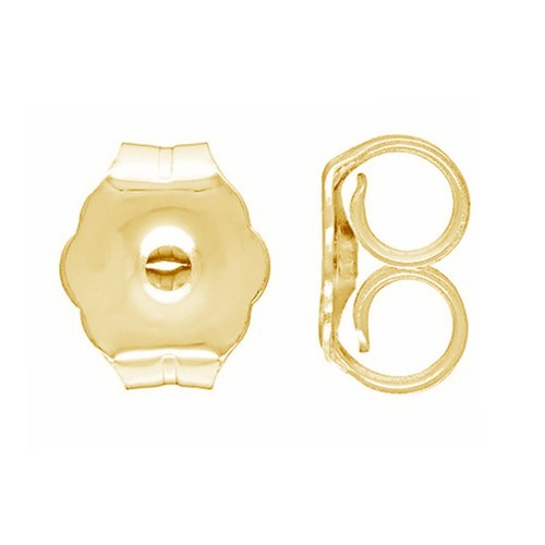 10k solid gold earring backs - gold,