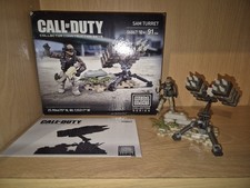 Mega bloks Call of Duty Sam Turret  Complete with instructions & box