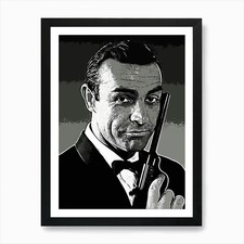 John Wayne james bond Art