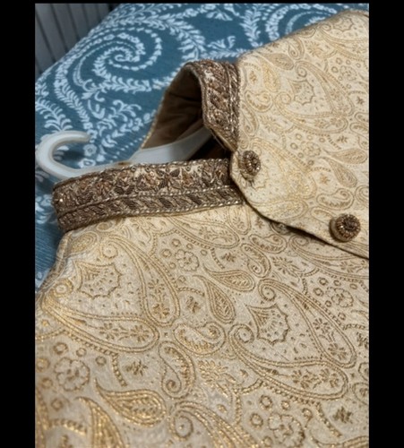 Men cream gold - cream, brocade