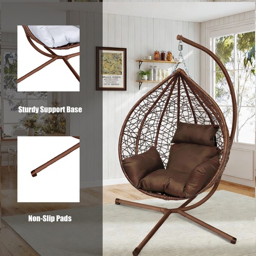Rattan egg hanging chair - rattan,