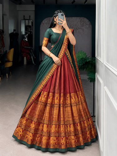 Emerald varnika half saree set - varnika,
